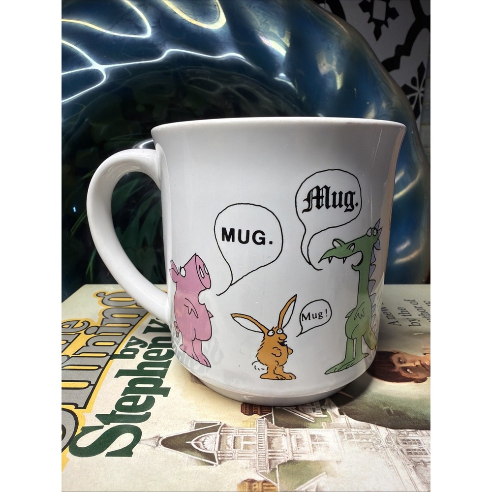 Sandra Boynton "Mug" Coffee Mug Cup Made in Japan EUC Dragon Turkey HTF